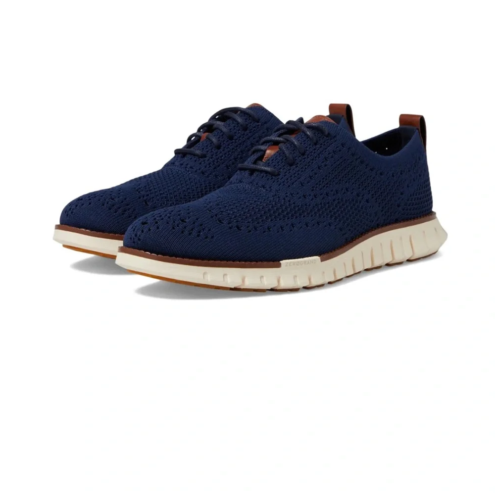 New in Box Zerogrand Remastered Stitchlite Wingtip Oxfords